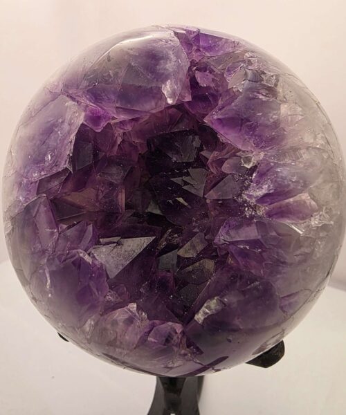 Large Amethyst Sphere 11, Premium Grade Purple Quartz Geode Crystal 1.648g – 10cm Diameter - Image 5
