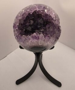 Large Amethyst Sphere 12, Premium Grade Purple Quartz Geode Crystal 1.292g – 10.5cm Diameter