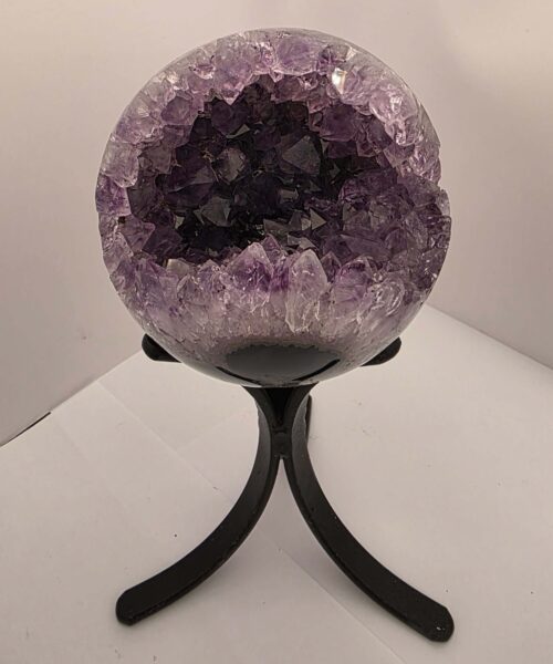 Large Amethyst Sphere 12, Premium Grade Purple Quartz Geode Crystal 1.292g – 10.5cm Diameter - Image 10