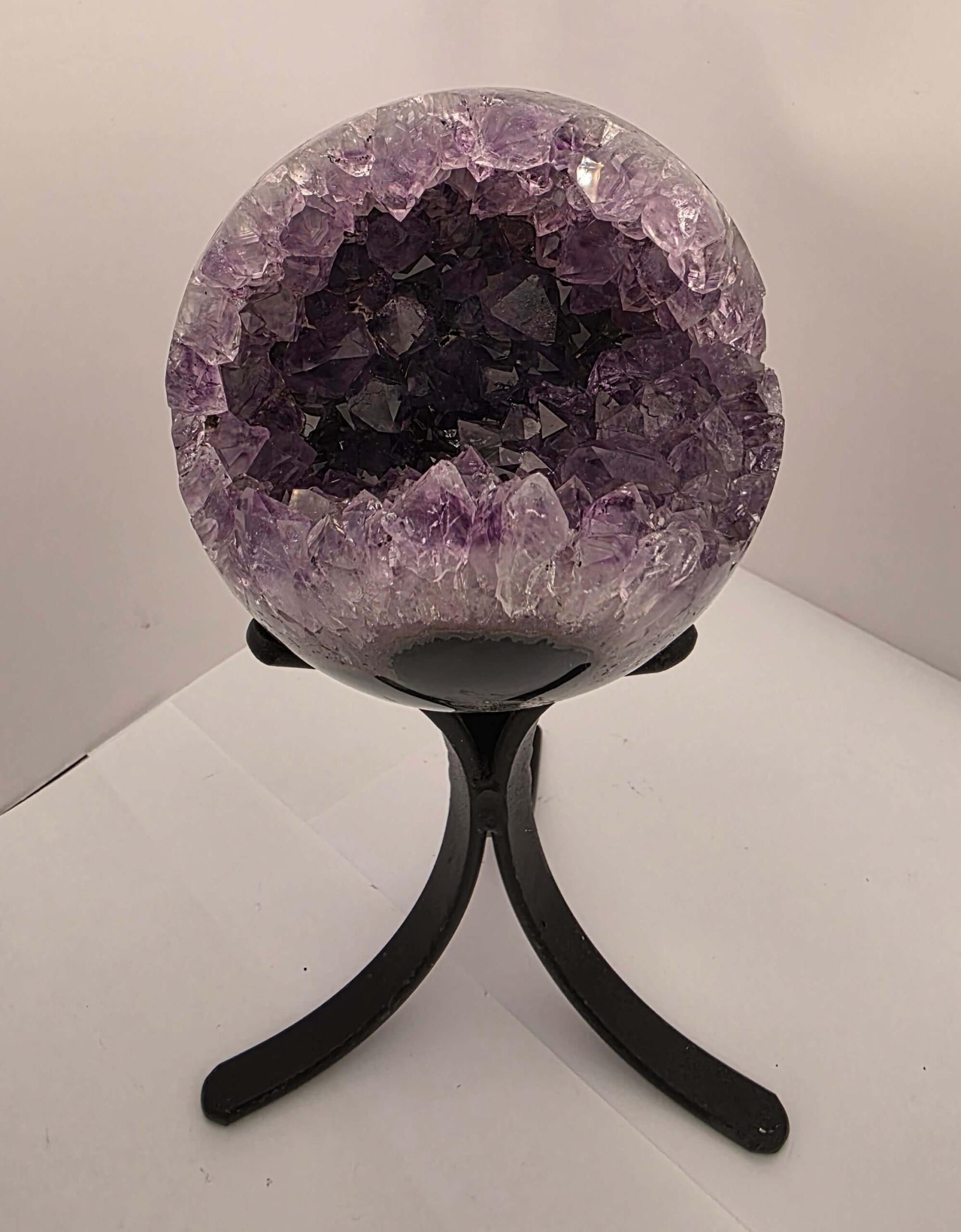 Large Amethyst Sphere 12, Premium Grade Purple Quartz Geode Crystal 1.292g – 10.5cm Diameter - Image 10