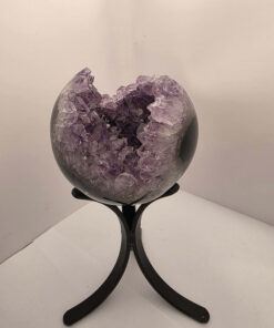 Alternative view of Large Amethyst Sphere 12, Premium Grade Purple Quartz Geode Crystal 1.292g – 10.5cm Diameter