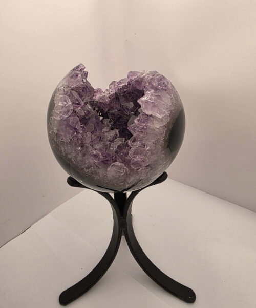 Alternative view of Large Amethyst Sphere 12, Premium Grade Purple Quartz Geode Crystal 1.292g – 10.5cm Diameter