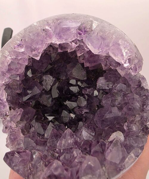 Large Amethyst Sphere 12, Premium Grade Purple Quartz Geode Crystal 1.292g – 10.5cm Diameter - Image 7