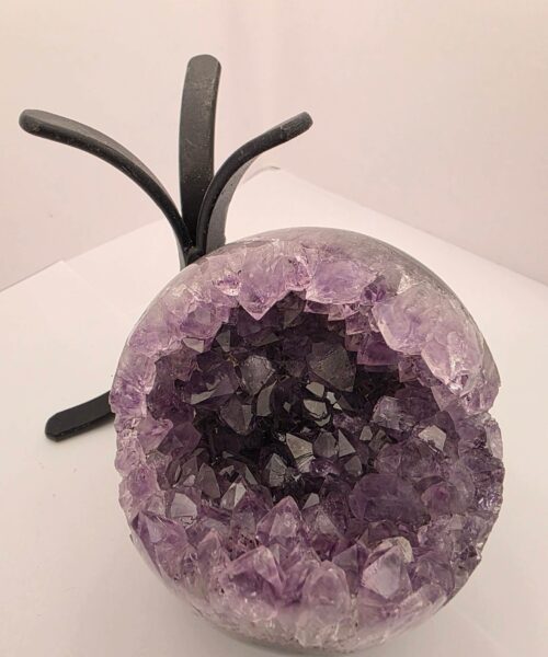 Large Amethyst Sphere 12, Premium Grade Purple Quartz Geode Crystal 1.292g – 10.5cm Diameter - Image 8