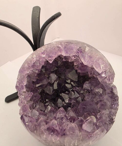 Large Amethyst Sphere 12, Premium Grade Purple Quartz Geode Crystal 1.292g – 10.5cm Diameter - Image 9