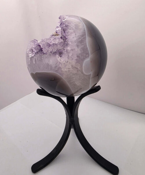Alternative view of Large Amethyst Sphere 14, Premium Grade Purple Quartz Geode Crystal 1.146g – 9.5cm Diameter
