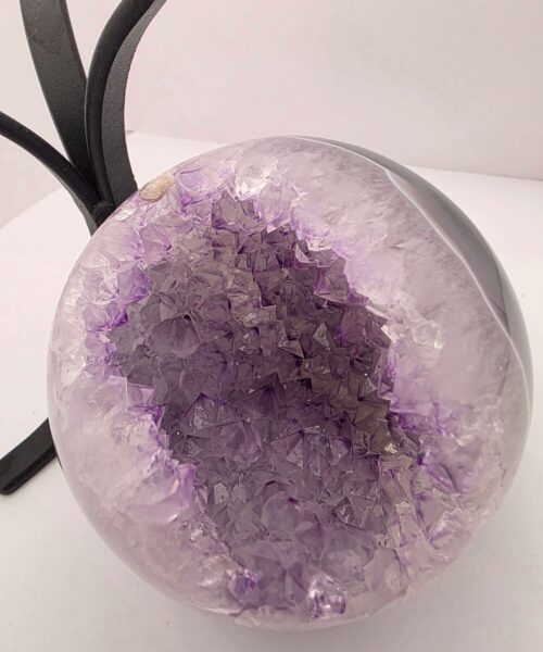 Large Amethyst Sphere 14, Premium Grade Purple Quartz Geode Crystal 1.146g – 9.5cm Diameter - Image 9