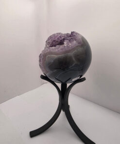 Alternative view of Large Amethyst Sphere 15, Premium Grade Purple Quartz Geode Crystal 1.187g – 9.5cm Diameter