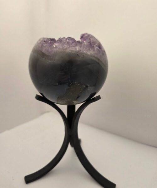 Large Amethyst Sphere 15, Premium Grade Purple Quartz Geode Crystal 1.187g – 9.5cm Diameter - Image 3