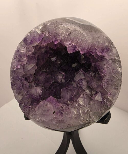 Large Amethyst Sphere 15, Premium Grade Purple Quartz Geode Crystal 1.187g – 9.5cm Diameter - Image 5