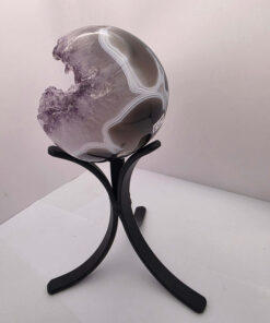 Alternative view of Large Amethyst Sphere 16, Premium Grade Purple Quartz Geode Crystal 1.046g – 9cm Diameter