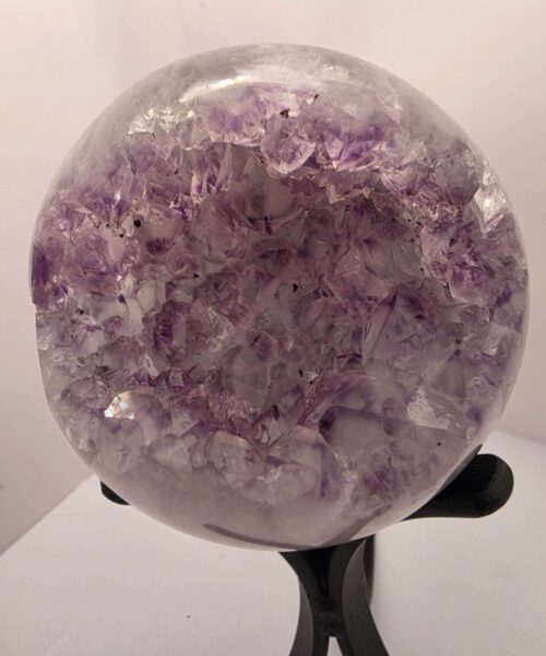Large Amethyst Sphere 16, Premium Grade Purple Quartz Geode Crystal 1.046g – 9cm Diameter - Image 5