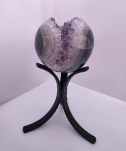Alternative view of Large Amethyst Sphere 17, Premium Grade Purple Quartz Geode Crystal 1.051g – 8.5cm Diameter
