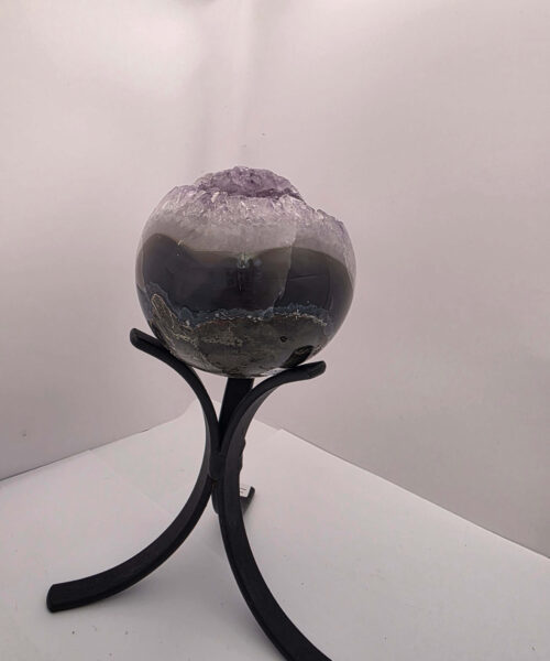 Large Amethyst Sphere 17, Premium Grade Purple Quartz Geode Crystal 1.051g – 8.5cm Diameter - Image 3