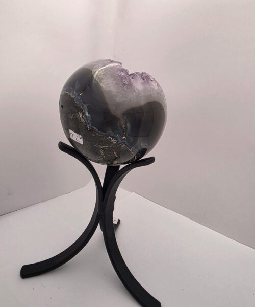 Large Amethyst Sphere 17, Premium Grade Purple Quartz Geode Crystal 1.051g – 8.5cm Diameter - Image 4