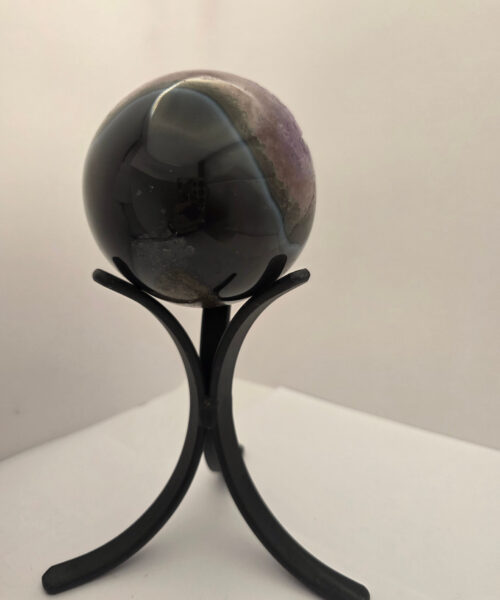 Large Amethyst Sphere 18, Premium Grade Purple Quartz Geode Crystal 902g – 8.5cm Diameter - Image 3