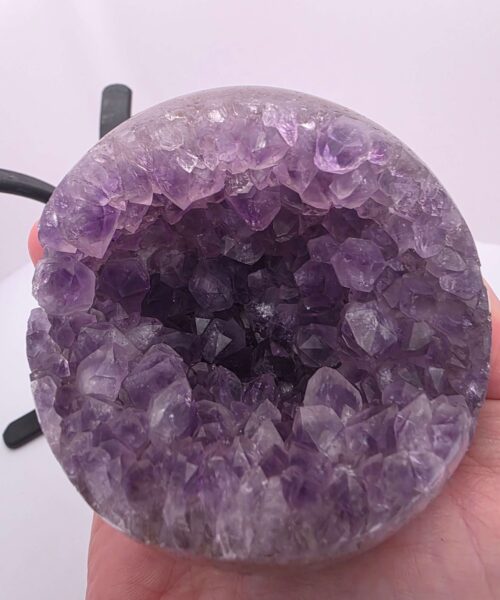Large Amethyst Sphere 18, Premium Grade Purple Quartz Geode Crystal 902g – 8.5cm Diameter - Image 7