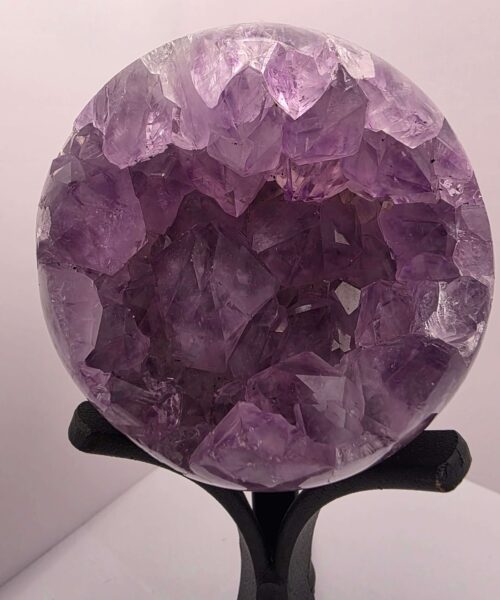 Large Amethyst Sphere 19, Premium Grade Purple Quartz Geode Crystal 1.017g – 8.5cm Diameter - Image 6