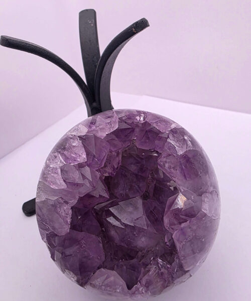 Alternative view of Large Amethyst Sphere 19, Premium Grade Purple Quartz Geode Crystal 1.017g – 8.5cm Diameter