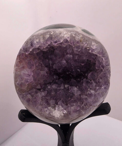 Large Amethyst Sphere 20, Premium Grade Purple Quartz Geode Crystal 919g – 8.5cm Diameter - Image 5