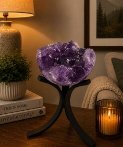 Large Amethyst Sphere 21, Premium Grade Purple Quartz Geode Crystal 592g – 8cm Diameter