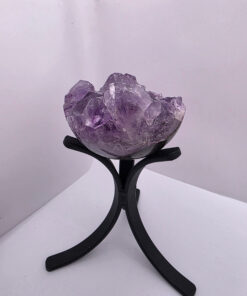 Alternative view of Large Amethyst Sphere 21, Premium Grade Purple Quartz Geode Crystal 592g – 8cm Diameter