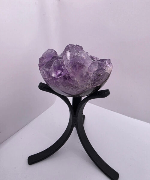Alternative view of Large Amethyst Sphere 21, Premium Grade Purple Quartz Geode Crystal 592g – 8cm Diameter