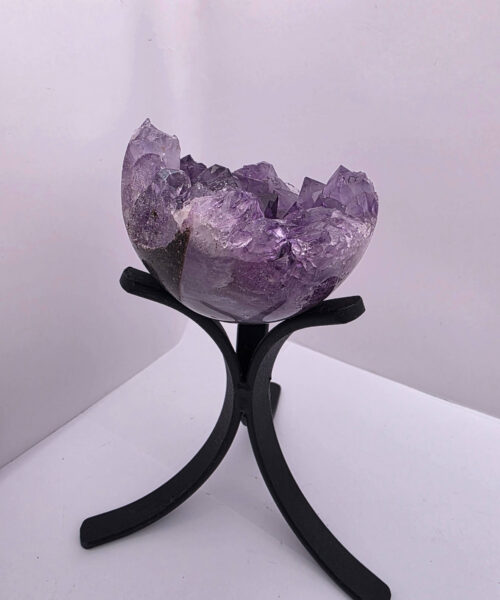 Large Amethyst Sphere 21, Premium Grade Purple Quartz Geode Crystal 592g – 8cm Diameter - Image 3