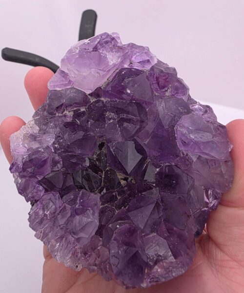 Large Amethyst Sphere 21, Premium Grade Purple Quartz Geode Crystal 592g – 8cm Diameter - Image 7