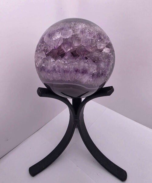 Large Amethyst Sphere 22, Premium Grade Purple Quartz Geode Crystal 869g – 8cm Diameter - Image 10