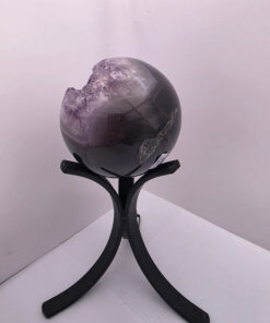 Alternative view of Large Amethyst Sphere 22, Premium Grade Purple Quartz Geode Crystal 869g – 8cm Diameter