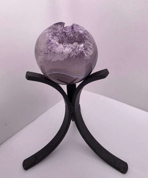 Large Amethyst Sphere 24, Premium Grade Purple Quartz Geode Crystal 507g – 6cm Diameter - Image 3