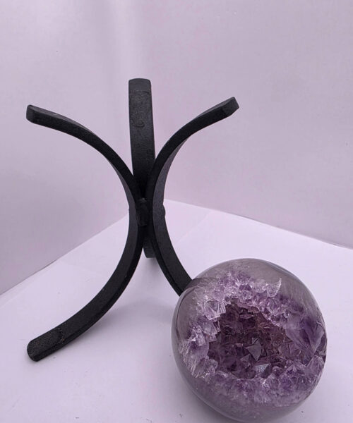 Large Amethyst Sphere 24, Premium Grade Purple Quartz Geode Crystal 507g – 6cm Diameter - Image 8