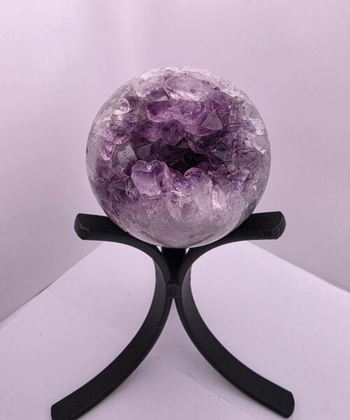Large Amethyst Sphere 25, Premium Grade Purple Quartz Geode Crystal 593g – 6.5cm Diameter - Image 10