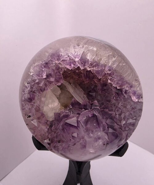 Large Amethyst Sphere 26, Premium Grade Purple Quartz Geode Crystal 401g – 6cm Diameter - Image 5