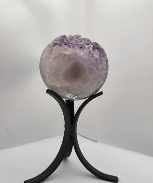 Large Amethyst Sphere 9, Premium Grade Purple Quartz Geode Crystal 1.185g – 9.5cm Diameter - Image 4