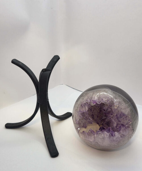 Large Amethyst Sphere 9, Premium Grade Purple Quartz Geode Crystal 1.185g – 9.5cm Diameter - Image 8
