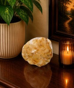 Premium High Grade Citrine Druzy 168 Mini Geode Cluster Piece 908g H8.5xW9xD8cm