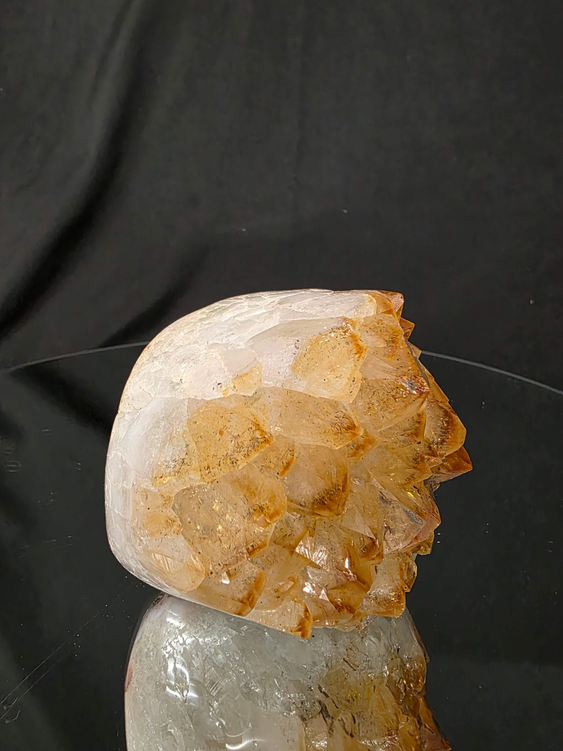 Premium High Grade Citrine Druzy 168 Mini Geode Cluster Piece 908g H8.5xW9xD8cm - Image 3