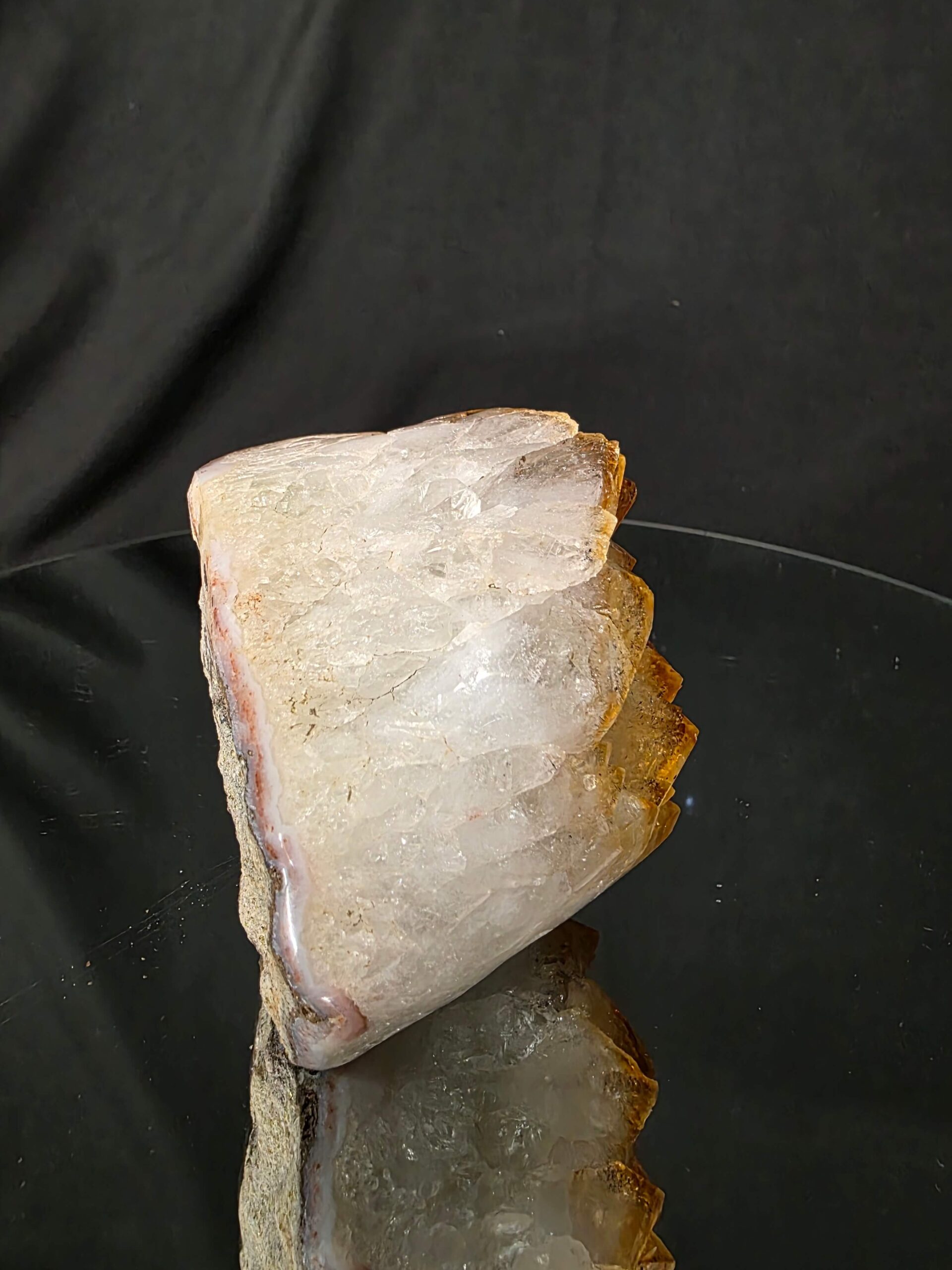 Premium High Grade Citrine Druzy 168 Mini Geode Cluster Piece 908g H8.5xW9xD8cm - Image 6