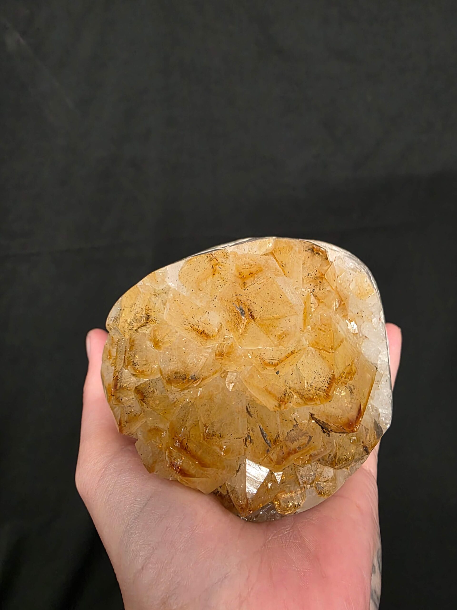 Premium High Grade Citrine Druzy 168 Mini Geode Cluster Piece 908g H8.5xW9xD8cm - Image 8
