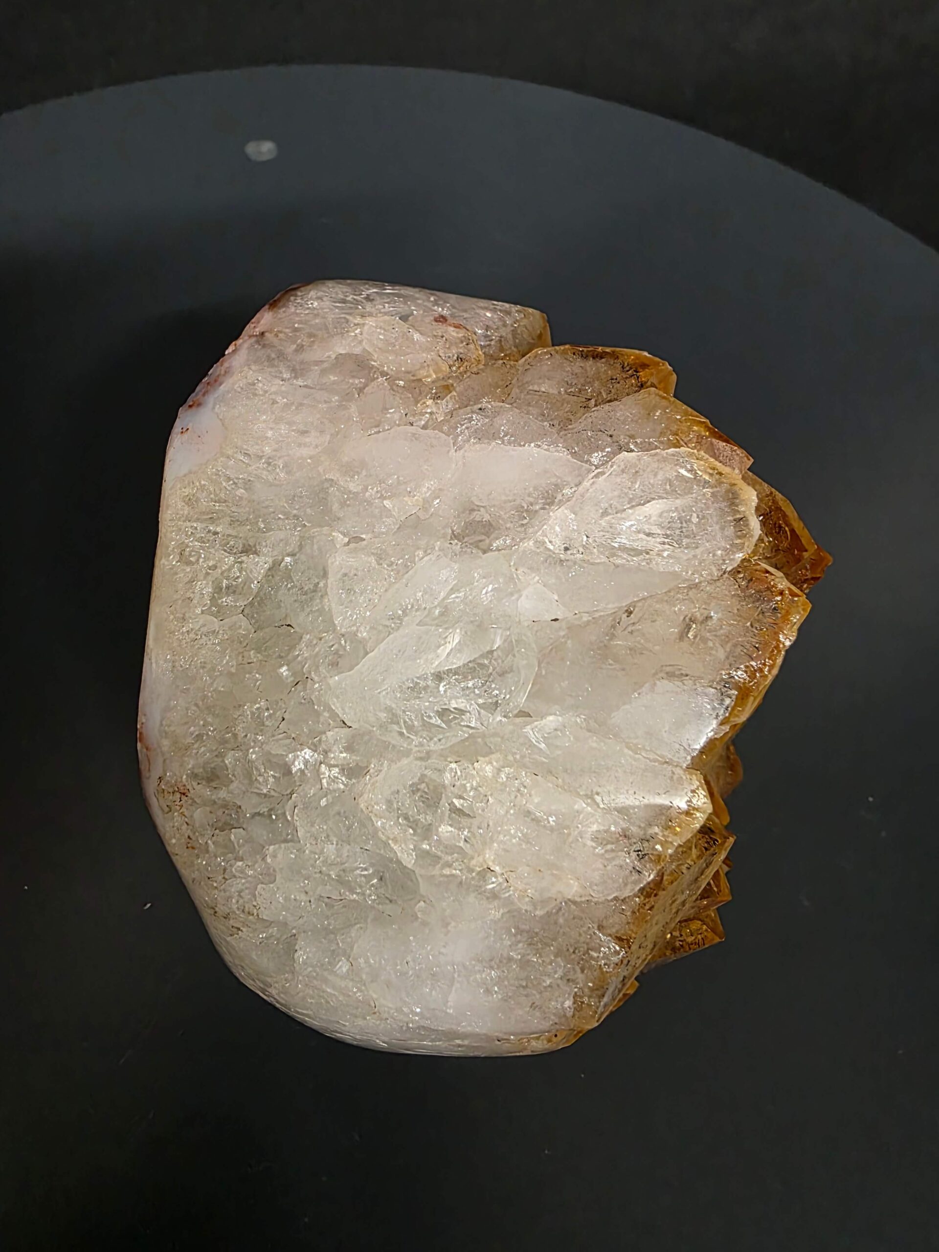Premium High Grade Citrine Druzy 168 Mini Geode Cluster Piece 908g H8.5xW9xD8cm - Image 10