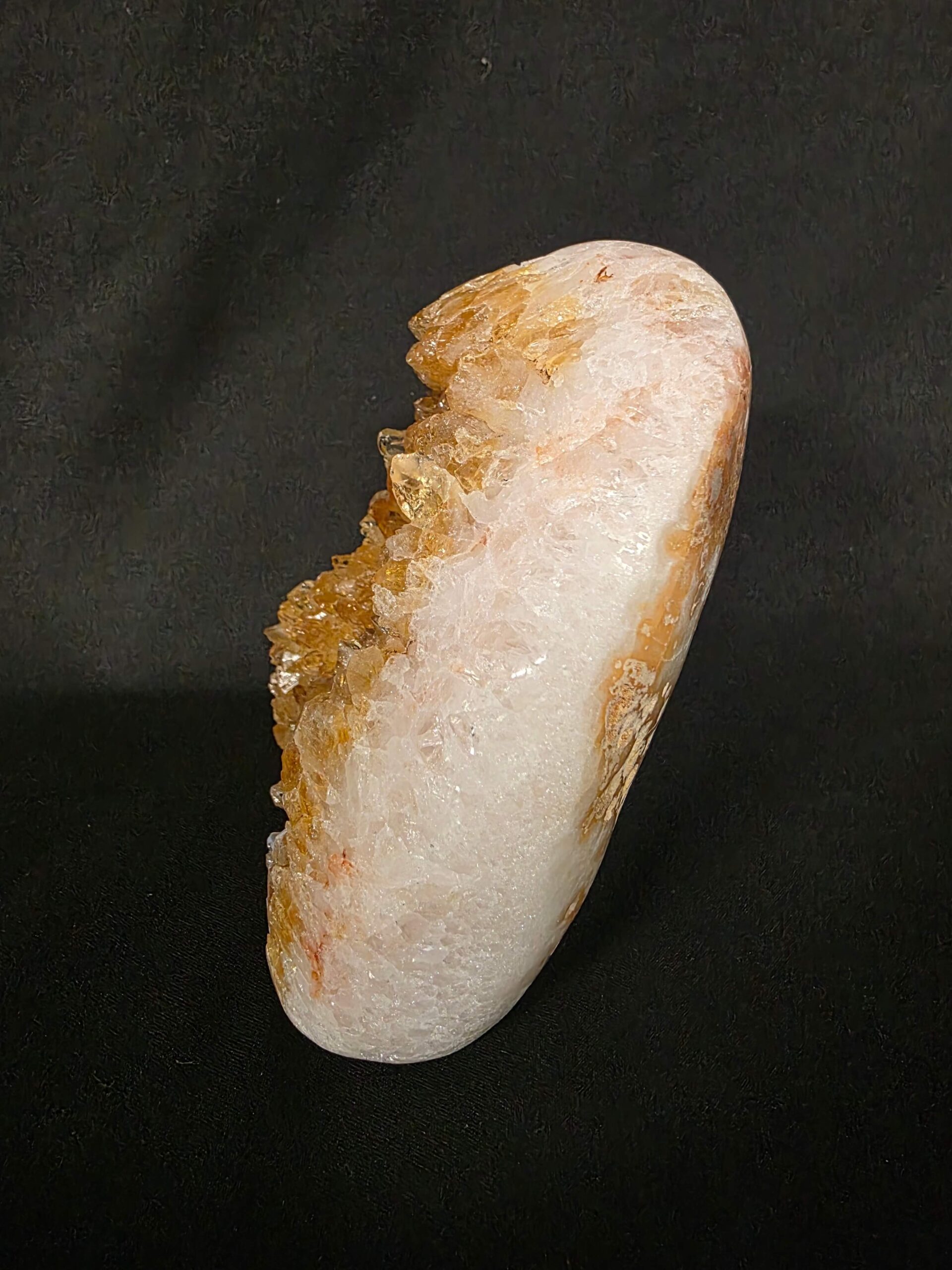 Premium High Grade Citrine Druzy 160 Mini Geode Cluster Piece 788g H11xW8.5xD6cm - Image 2