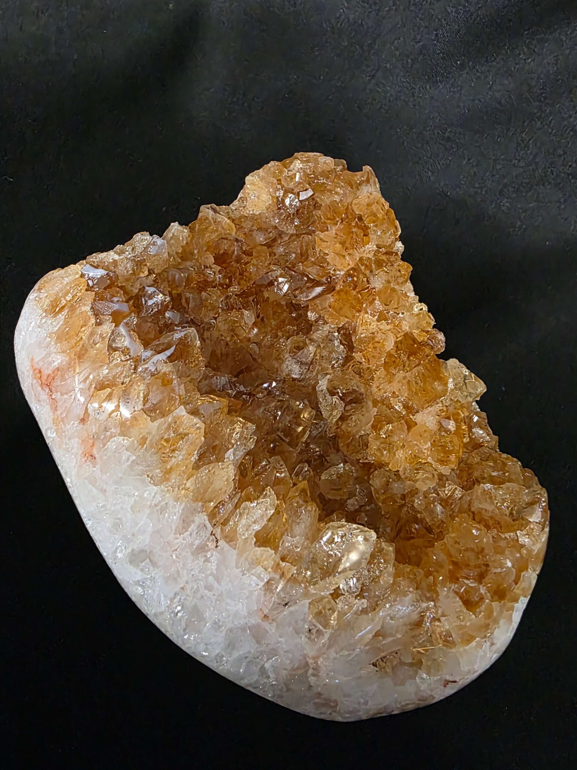 Premium High Grade Citrine Druzy 160 Mini Geode Cluster Piece 788g H11xW8.5xD6cm - Image 5