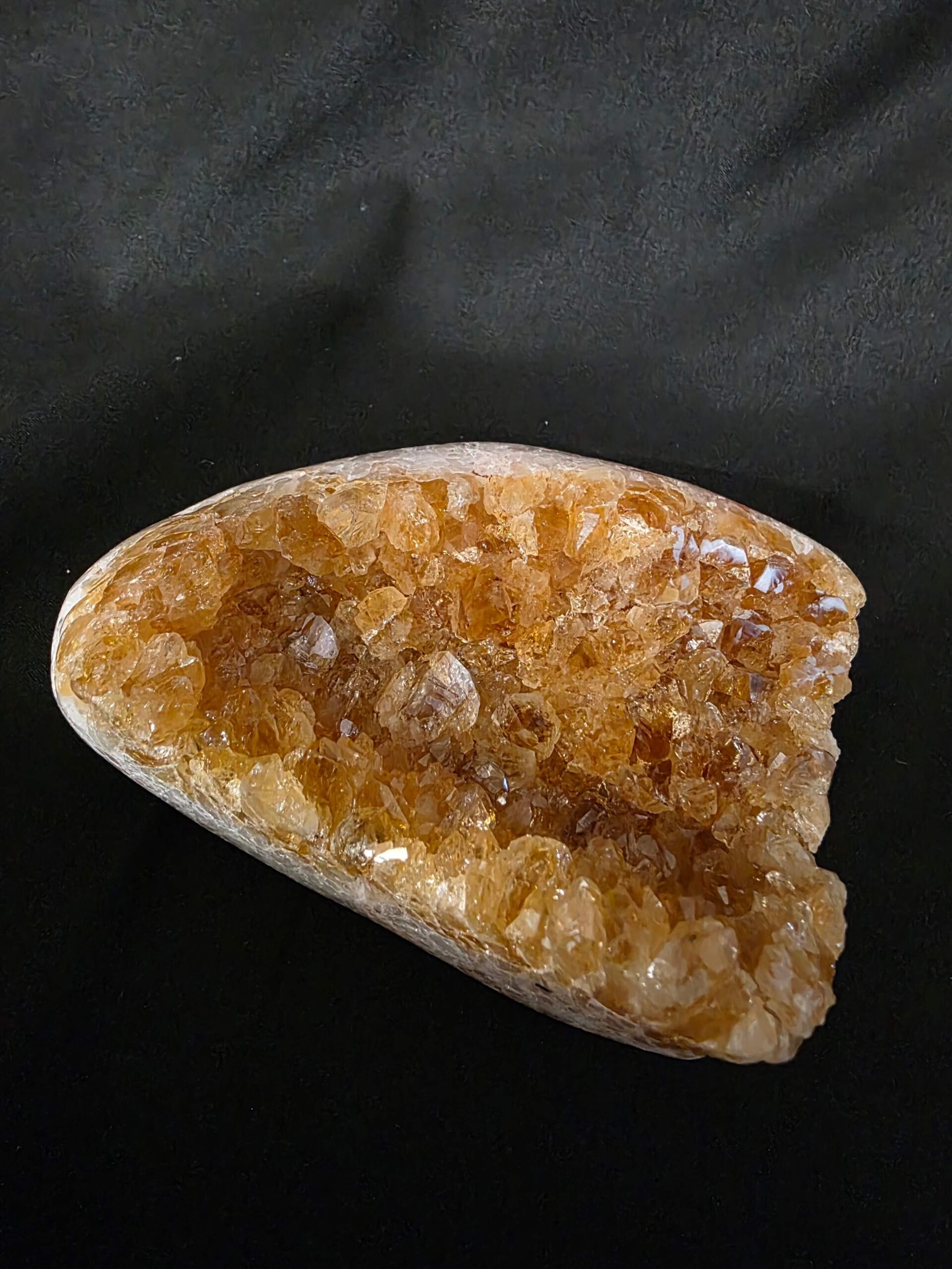 Premium High Grade Citrine Druzy 160 Mini Geode Cluster Piece 788g H11xW8.5xD6cm - Image 6