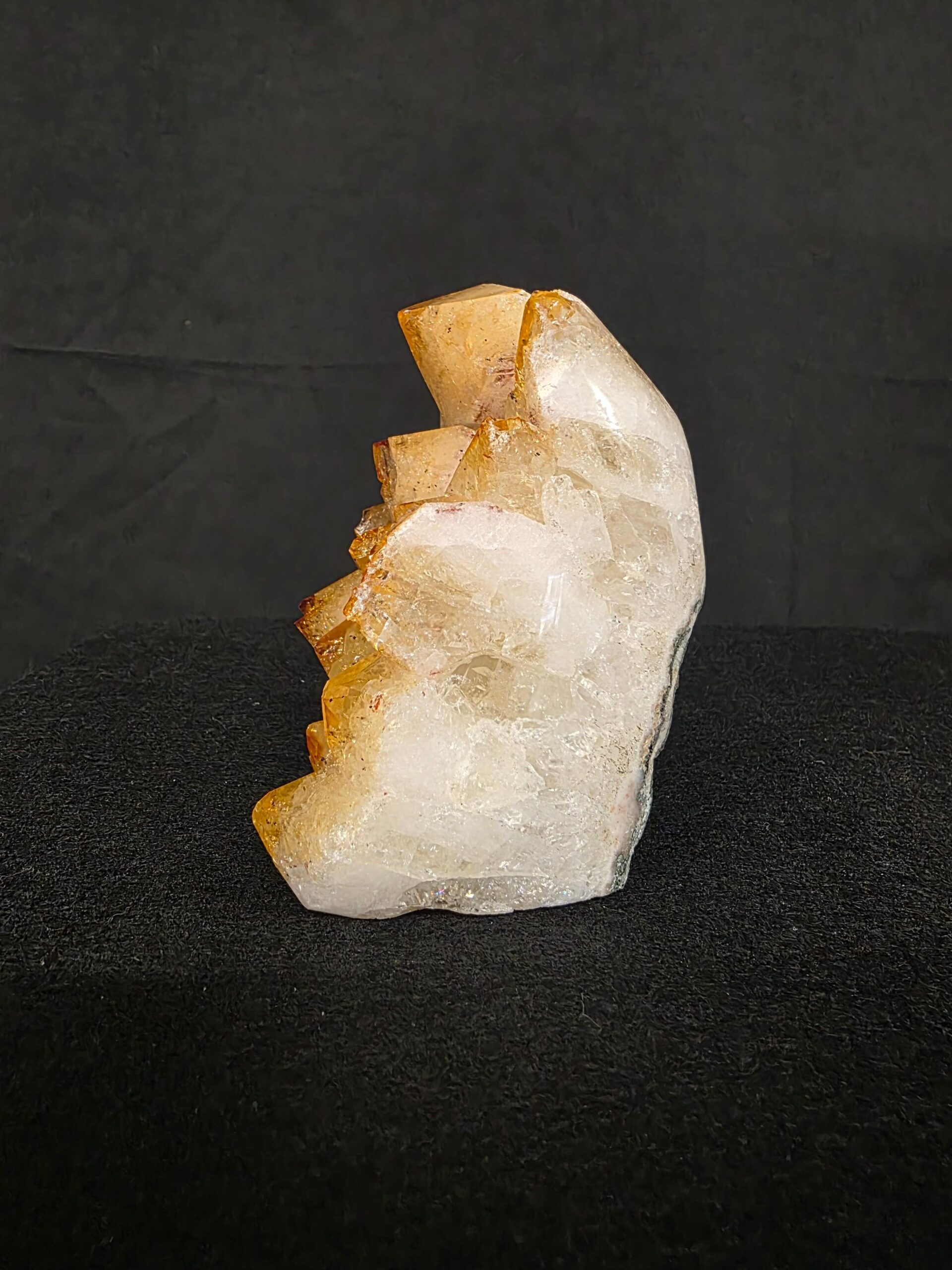 Premium High Grade Citrine Druzy 161 Mini Geode Cluster Piece 809g H10xW10xD6cm - Image 3