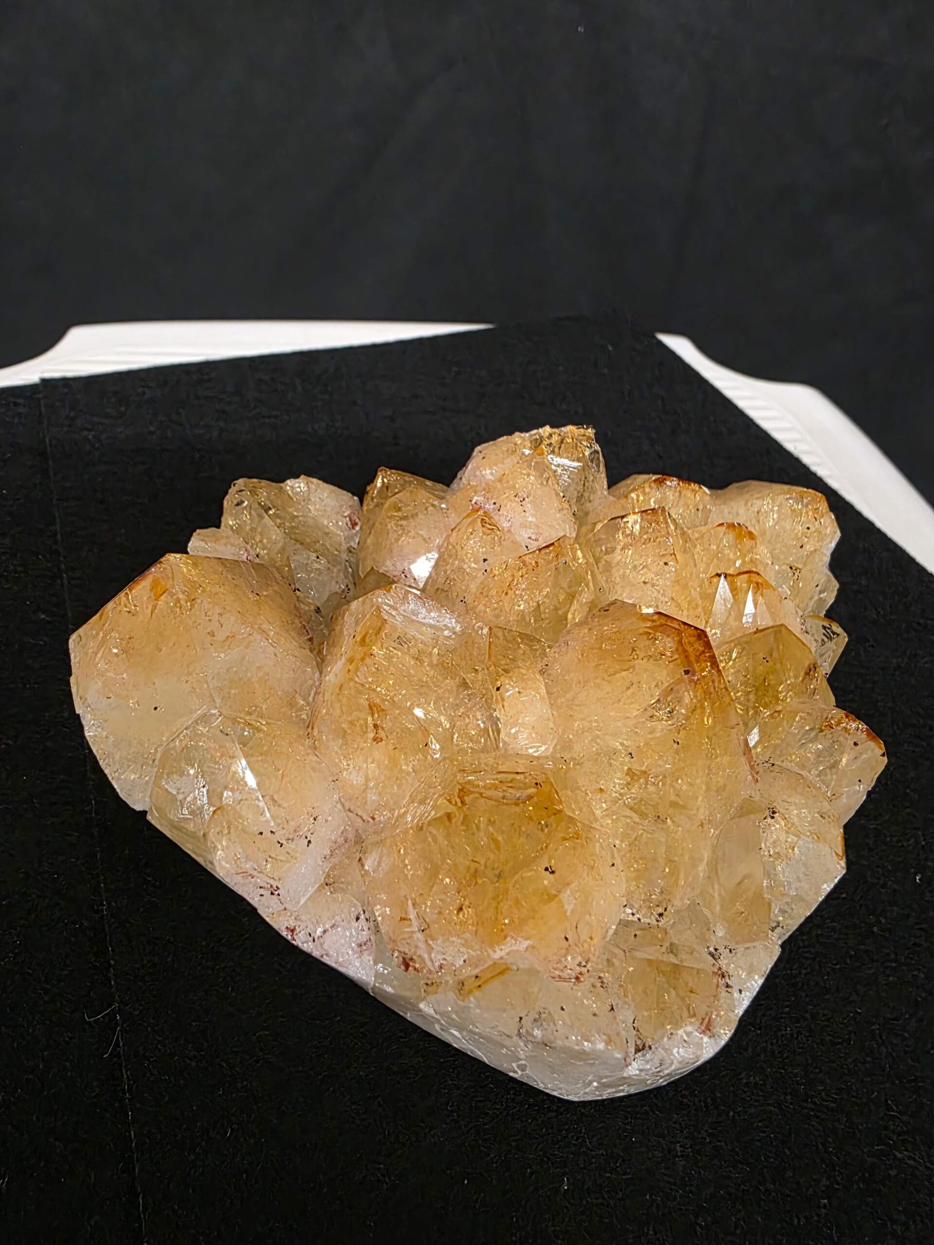 Premium High Grade Citrine Druzy 161 Mini Geode Cluster Piece 809g H10xW10xD6cm - Image 9