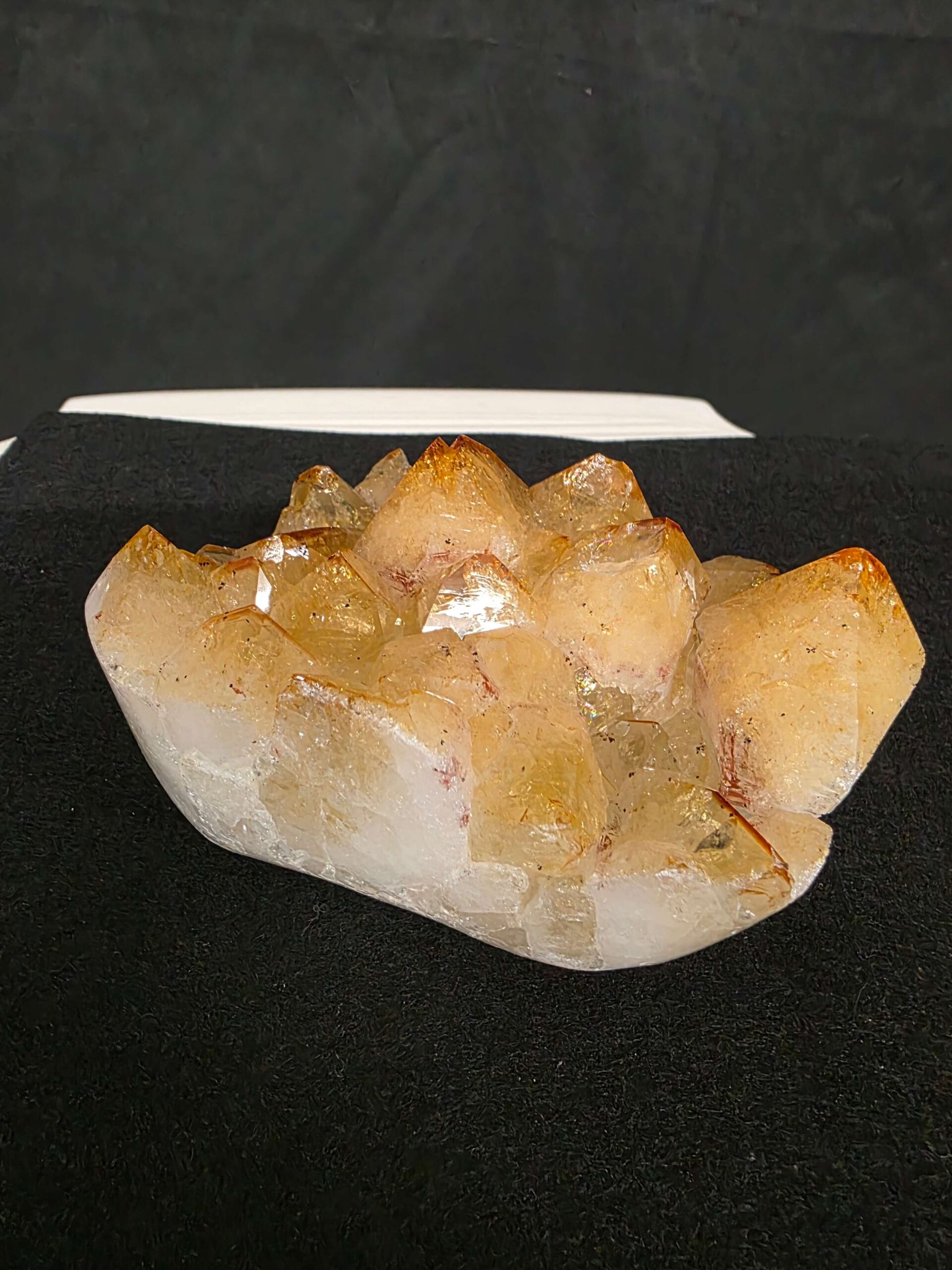 Premium High Grade Citrine Druzy 161 Mini Geode Cluster Piece 809g H10xW10xD6cm - Image 10
