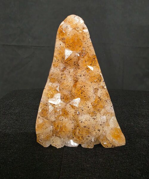 Alternative view of Premium High Grade Citrine Druzy 162 Mini Geode Cluster Piece 1.536g H14xW10xD8cm