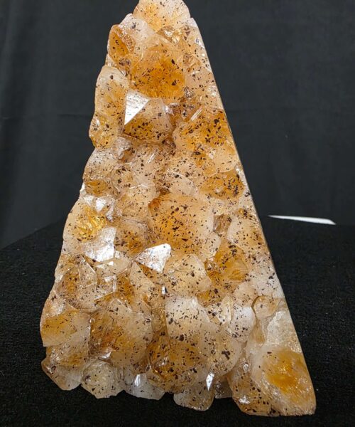 Premium High Grade Citrine Druzy 162 Mini Geode Cluster Piece 1.536g H14xW10xD8cm - Image 11